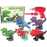 Jucarii, Copii si Bebe - Jucarii si jocuri - Figurine - Set 5 dinozauri pentru copii, jucarii demontabile cu surubelnita, 10419 - Infinity.ro