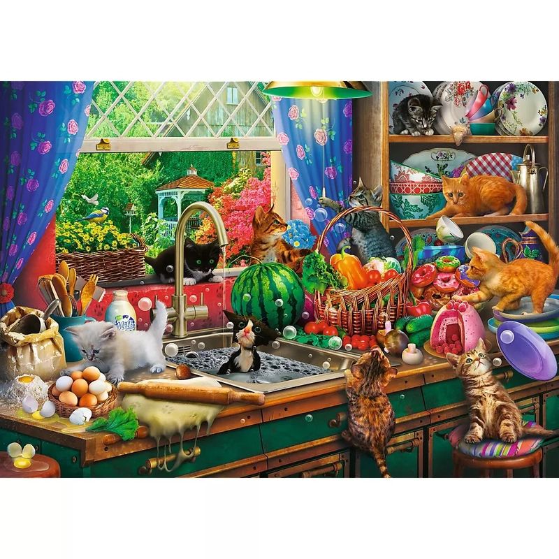 Jucarii, Copii si Bebe - Jucarii si jocuri - Jocuri si puzzle - Puzzle - Puzzle trefl 1000 premium plus tea time pisici nazdravane - Infinity.ro