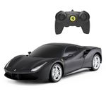 Jucarii, Copii si Bebe - Jucarii si jocuri - Vehicule si jucarii cu telecomanda - Masinute - Masina cu telecomanda ferrari 488 gtb negru scara 1 la 24 - Infinity.ro