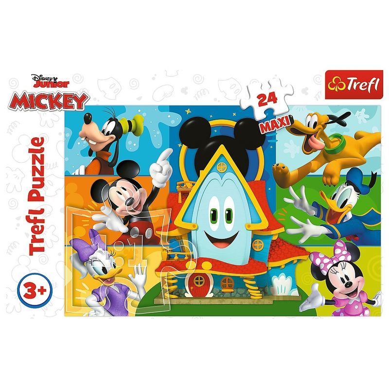 Jucarii, Copii si Bebe - Jucarii si jocuri - Jocuri si puzzle - Puzzle - Puzzle trefl 24 maxi mickey mouse casa prietenilor amuzanti - Infinity.ro