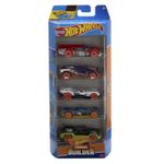 Jucarii, Copii si Bebe - Jucarii si jocuri - Vehicule si jucarii cu telecomanda - Masinute - Set 5 masini hot wheels cu design track builder - Infinity.ro