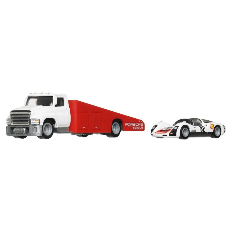 Jucarii, Copii si Bebe - Jucarii si jocuri - Vehicule si jucarii cu telecomanda - Masinute - HOT WHEELS TRANSPORTATOR CARRY ON CU MASINUTA PORSCHE CARRERA 906 SCARA 1:64 - Infinity.ro