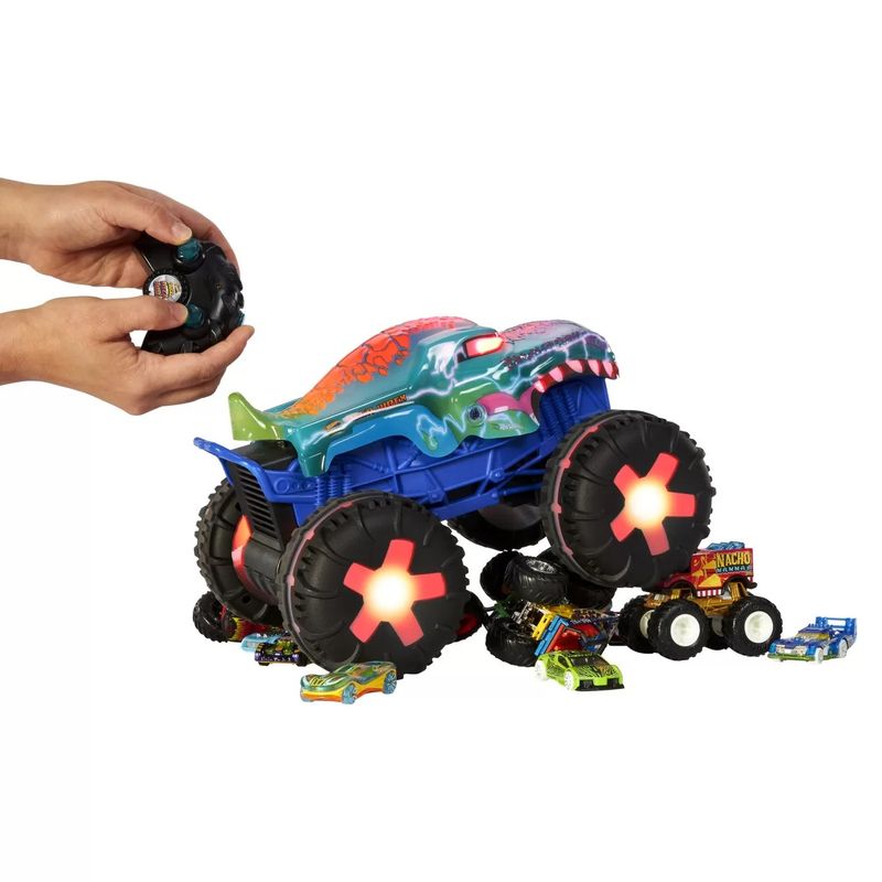 Jucarii, Copii si Bebe - Jucarii si jocuri - Vehicule si jucarii cu telecomanda - Masinute - Hot wheels monster truck mega wrex alive rc scara 1 la15 - Infinity.ro