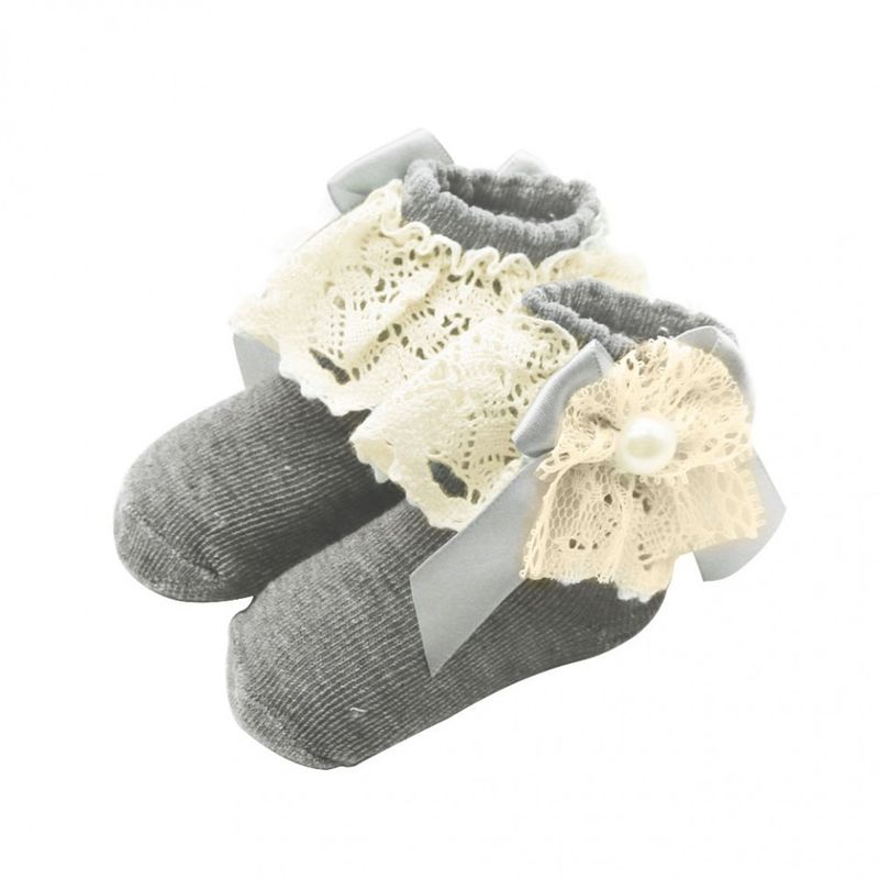 Fashion, accesorii si bijuterii - Copii - Lenjerie si pijamale copii - Sosete si dresuri copii - Ciorapei cu perluta Drool (Culoare: Roz) - Infinity.ro