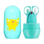 Jucarii, Copii si Bebe - Igiena si ingrijire - Accesorii ingrijire copii - Alte accesorii - Set 4 piese pentru ingrijirea unghiilor bebelusului Drool (Model: Catel Roz) - Infinity.ro