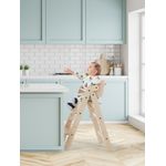 Jucarii, Copii si Bebe - Hrana si alaptare - Scaune de masa bebe - Scaun de masa pliabil din lemn MamaToyz, multifunctional si transformabil cu masuta, 6 luni - adolescent, Verde - Infinity.ro