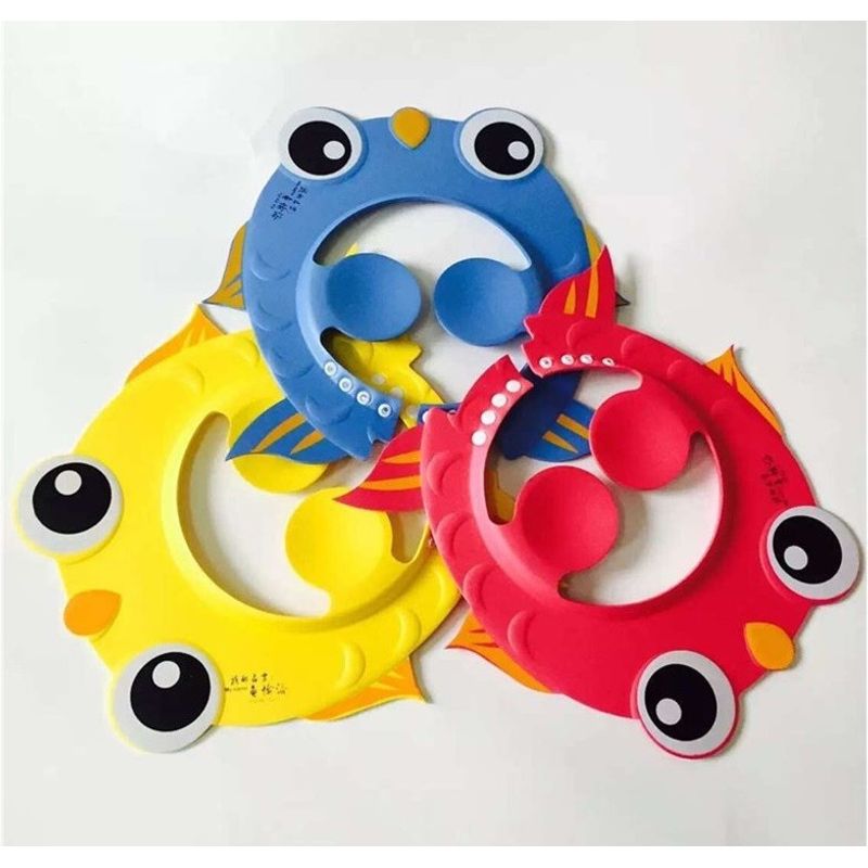 Jucarii, Copii si Bebe - Igiena si ingrijire - Baia bebelusului - Cadite bebe si accesorii baie - Viziera pestisor pentru sampon Drool (Culoare: Galben) - Infinity.ro