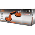 Casa si Gradina - Constructii - Depozitare, transport si protectie - Echipamente pentru transport si ridicat - Ventuza pentru transport si montat parbrize, geamuri, placi marmura, granit, Richmann Exclusive, 2 brate, max 120 kg, 123 mm - Infinity.ro