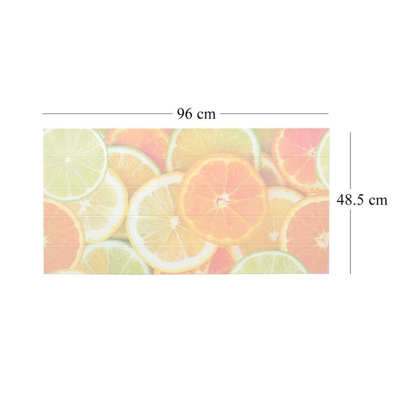 Casa si Gradina - Constructii - Materiale constructii - Placi decorative - Panou decorativ, PVC, model citrice, portocaliu, 96x48.5cm - Infinity.ro