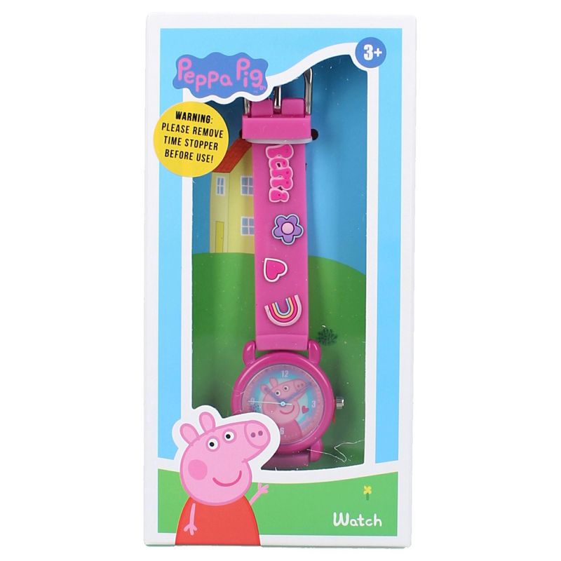 Fashion, accesorii si bijuterii - Copii - Accesorii copii - Bijuterii si ceasuri copii - Ceas de mana copii Peppa Pig Kids Time, de fete Roz - Infinity.ro