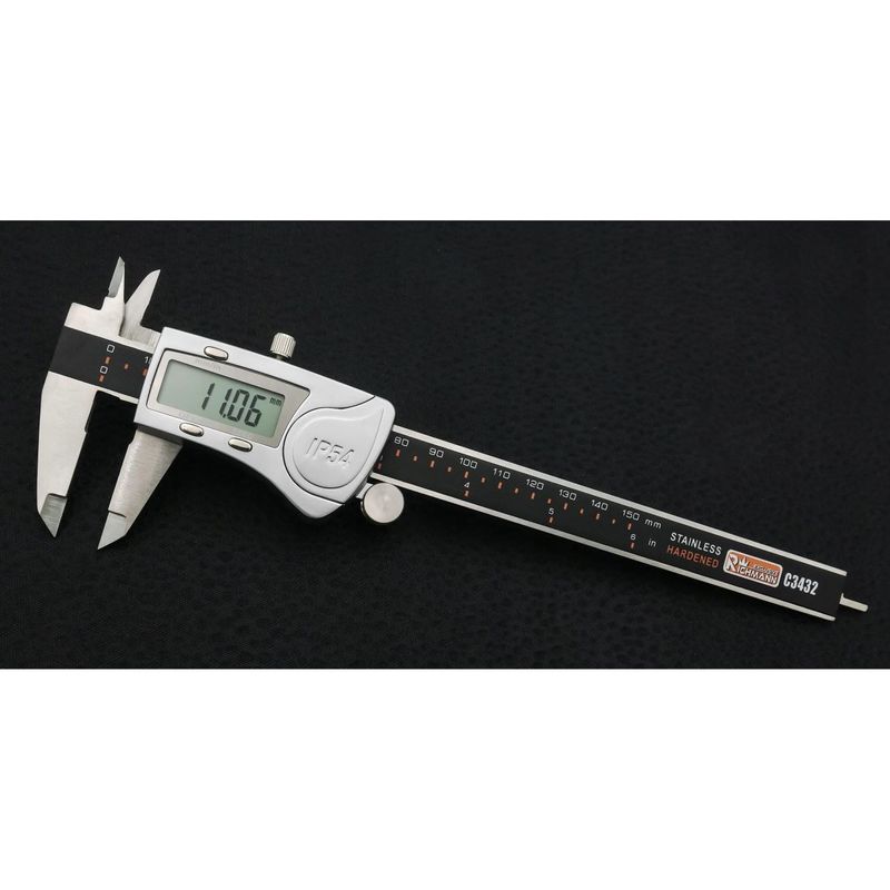 Casa si Gradina - Constructii - Scule de mana si unelte - Unelte de masurat - Subler digital 150 mm, IP54, negru, Richmann Exclusive - Infinity.ro