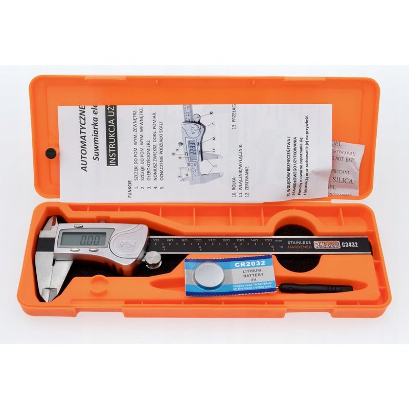 Casa si Gradina - Constructii - Scule de mana si unelte - Unelte de masurat - Subler digital 150 mm, IP54, negru, Richmann Exclusive - Infinity.ro