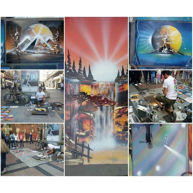 Auto si Moto - Piese auto si accesorii - Caroserie - Vopsele auto si accesorii - Vopsea spray acrilic fluorescent galben Giallo 400ml - Infinity.ro