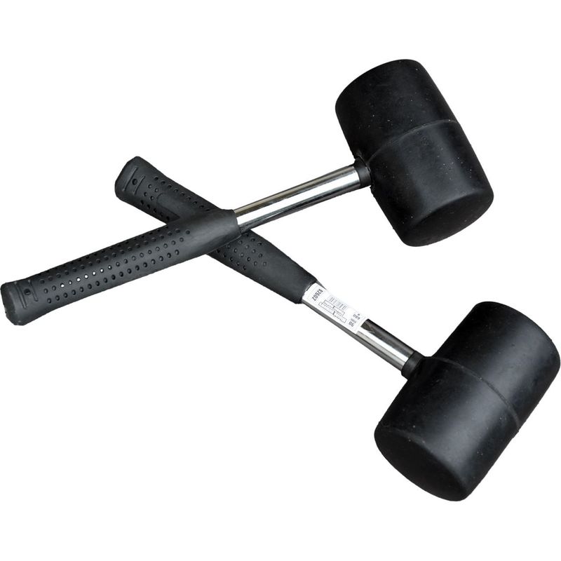 Casa si Gradina - Constructii - Scule de mana si unelte - Ciocane si dalti - Ciocan din cauciuc, maner metalic, 680 g, Richmann - Infinity.ro