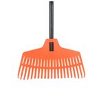 Casa si Gradina - Gradinarit si plante - Unelte gradinarit - Greble - Grebla pentru frunze, gradina, coada metal, portocaliu, 21 dinti, 40x166 cm, Richmann Exclusive - Infinity.ro