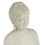 Casa si Gradina - Decoratiuni - Obiecte decorative - Accesorii decorative - Decoratiune gradina, figurina buddha, ceramica, culoare ecru, 22 x 16.5 x 28cm - Infinity.ro