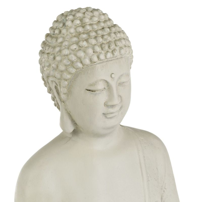 Casa si Gradina - Decoratiuni - Obiecte decorative - Accesorii decorative - Decoratiune gradina, figurina buddha, ceramica, culoare ecru, 22 x 16.5 x 28cm - Infinity.ro