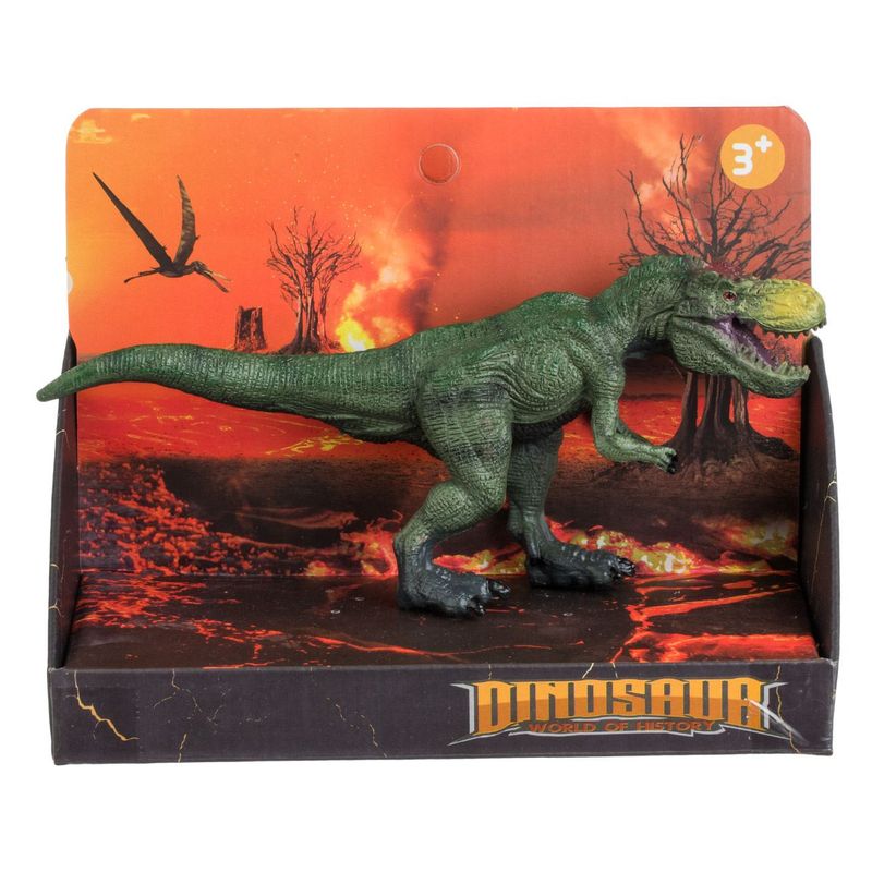 Jucarii, Copii si Bebe - Jucarii si jocuri - Figurine - Figurina dinozaur, t-rex, plastic, verde, dimensiune 19 x 10cm - Infinity.ro