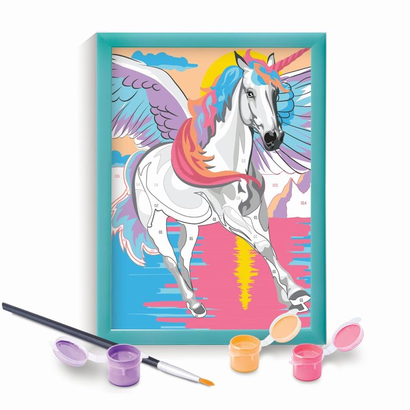 Jucarii, Copii si Bebe - Jucarii si jocuri - Jucarii & jocuri educative - Seturi pictura si desen - Picteaza si inrameaza unicornul magic - Infinity.ro