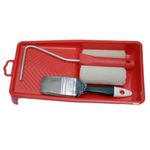 Casa si Gradina - Constructii - Vopsea si tencuieli - Unelte de vopsit si tencuit - Set 5 accesorii pentru lacuit, baituit - rola burete, pensula - Infinity.ro