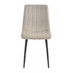 Casa si Gradina - Mobilier - Scaune si fotolii - Scaune - Scaun bucatarie/living, Artool, Lava, catifea, metal, bej si negru, 43x51x90 cm - Infinity.ro