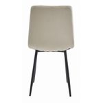 Casa si Gradina - Mobilier - Scaune si fotolii - Scaune - Scaun bucatarie/living, Artool, Lava, catifea, metal, bej si negru, 43x51x90 cm - Infinity.ro