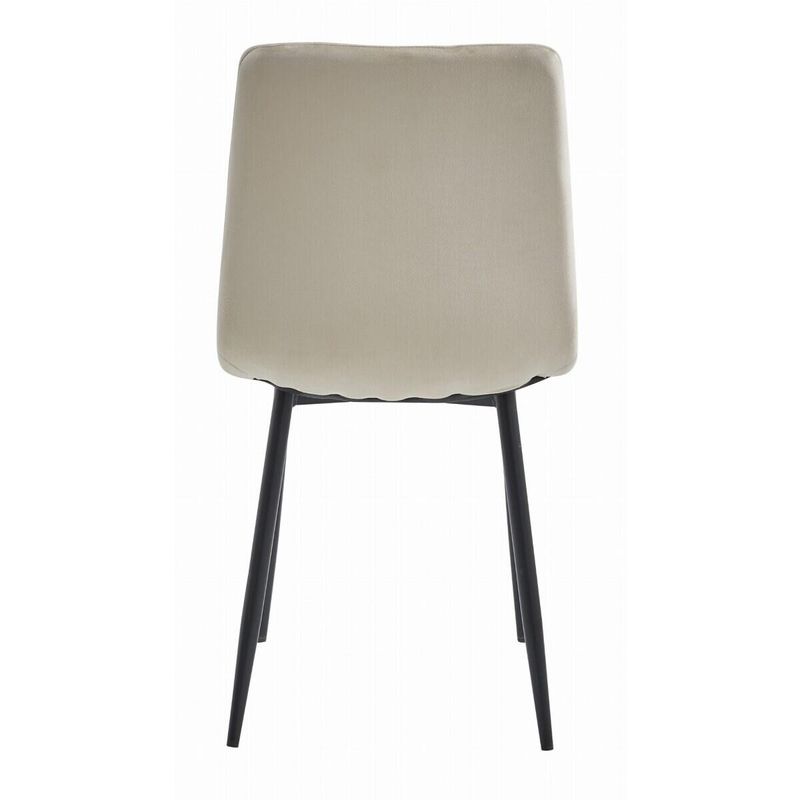 Casa si Gradina - Mobilier - Scaune si fotolii - Scaune - Scaun bucatarie/living, Artool, Lava, catifea, metal, bej si negru, 43x51x90 cm - Infinity.ro