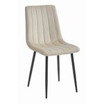 Casa si Gradina - Mobilier - Scaune si fotolii - Scaune - Scaun bucatarie/living, Artool, Lava, catifea, metal, bej si negru, 43x51x90 cm - Infinity.ro