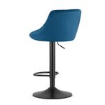Casa si Gradina - Mobilier - Scaune si fotolii - Scaune - Scaun de bucatarie/bar, Artool, Kast, rotativ, catifea, bleumarin si negru, 45.5x49x85-105 cm - Infinity.ro
