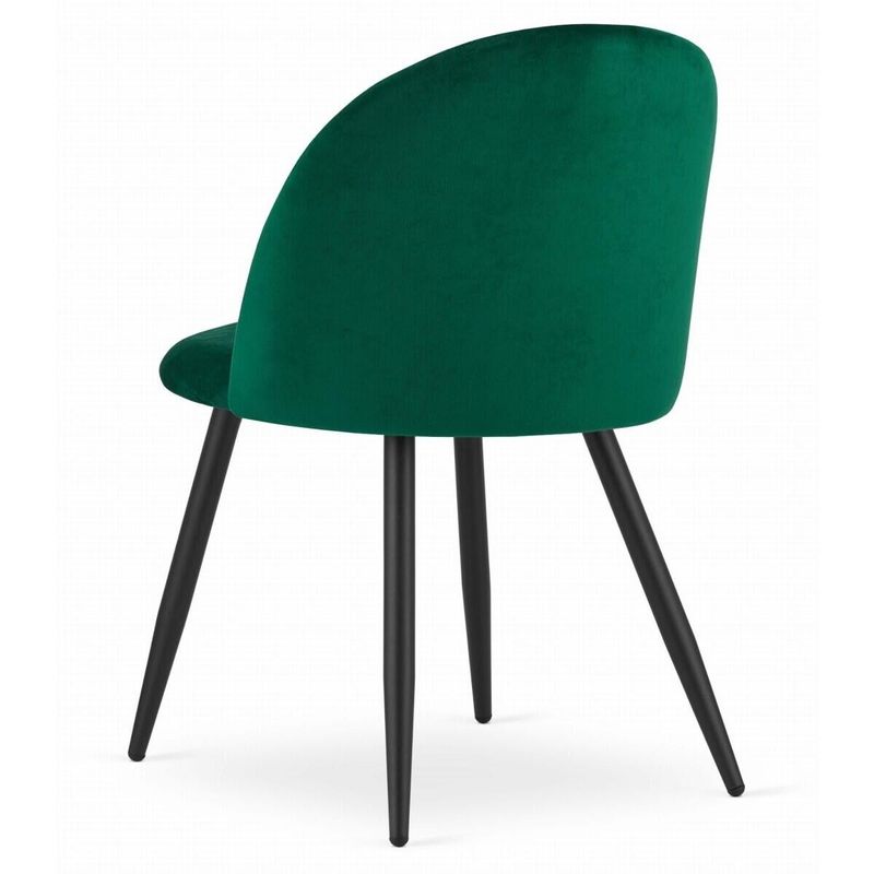 Casa si Gradina - Mobilier - Scaune si fotolii - Scaune - Scaun bucatarie/living, Artool, Bello, catifea, metal, verde, 46x42.5x76.5 cm - Infinity.ro