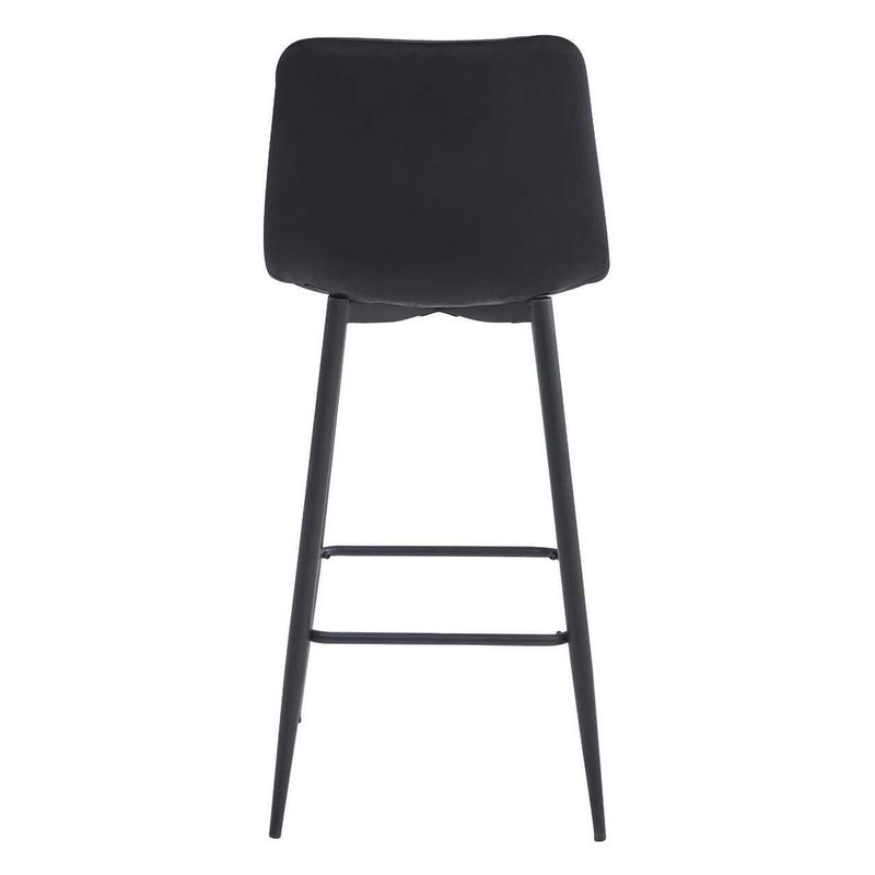 Casa si Gradina - Mobilier - Scaune si fotolii - Scaune - Scaun de bucatarie/bar, Artool, Pozza, catifea, otel, negru, 43x35x104 cm - Infinity.ro