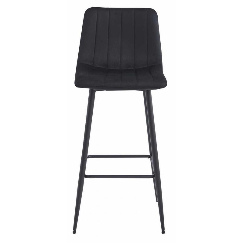 Casa si Gradina - Mobilier - Scaune si fotolii - Scaune - Scaun de bucatarie/bar, Artool, Pozza, catifea, otel, negru, 43x35x104 cm - Infinity.ro