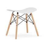 Casa si Gradina - Mobilier - Scaune si fotolii - Scaune - Scaun stil scandinav, Artool, Korfu, fara spatar, PP, lemn, alb, 47.5x36x46.5 cm - Infinity.ro