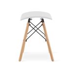 Casa si Gradina - Mobilier - Scaune si fotolii - Scaune - Scaun stil scandinav, Artool, Korfu, fara spatar, PP, lemn, alb, 47.5x36x46.5 cm - Infinity.ro