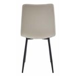 Casa si Gradina - Mobilier - Scaune si fotolii - Scaune - Scaun bucatarie/living, Artool, Libra, catifea, metal, bej si negru, 44x40x88.5 cm - Infinity.ro