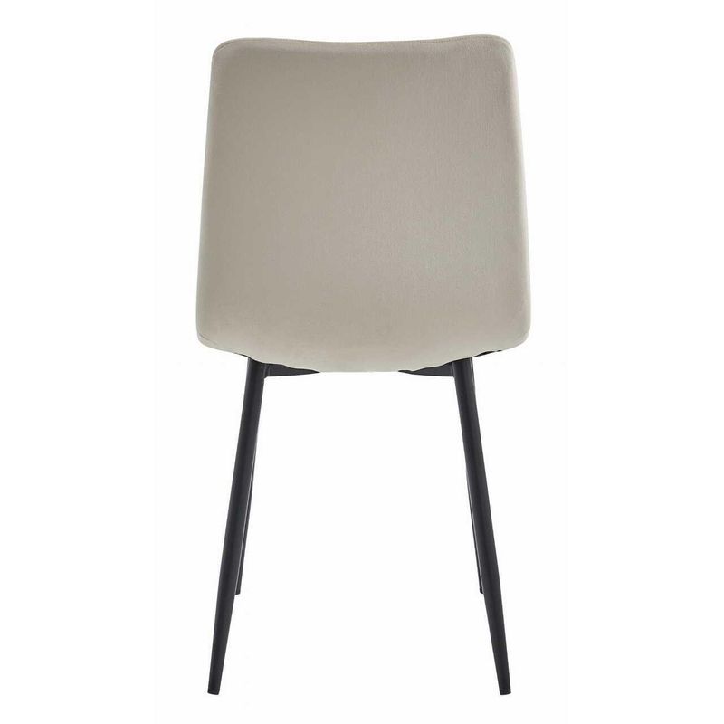 Casa si Gradina - Mobilier - Scaune si fotolii - Scaune - Scaun bucatarie/living, Artool, Libra, catifea, metal, bej si negru, 44x40x88.5 cm - Infinity.ro