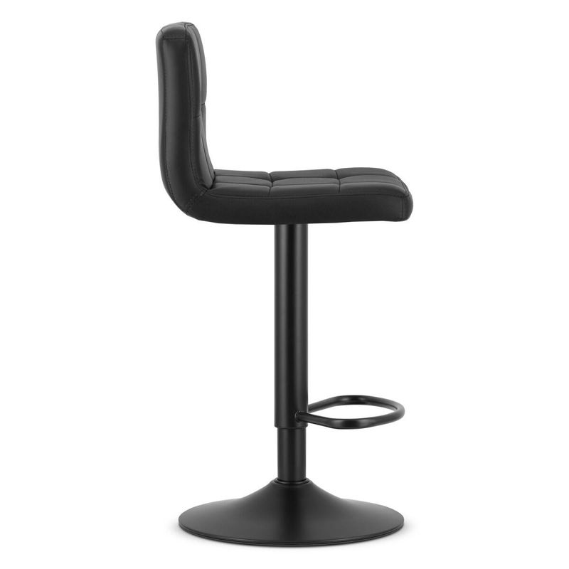 Casa si Gradina - Mobilier - Scaune si fotolii - Scaune - Scaun de bucatarie/bar, Artool, Prot, rotativ, piele ecologica, negru, 41x44.5x87.5-108 cm - Infinity.ro