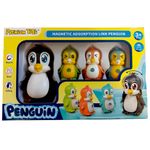 Jucarii, Copii si Bebe - Jucarii si jocuri - Jucarii & jocuri educative - Jucarii interactive - Jucarie magnetica, Famile 4 pinguini, kidsNplay, saltareti si muzicali, multicolor, cu legaturi de absorbtie magnetica, h=11 cm, electric, 3 ani+, magnet atasat pe fiecare pinguin - Infinity.ro