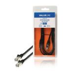 TV, Audio-Video si Foto - Accesorii TV si audio - Cabluri si adaptoare audio - Cablu FTP Cat5e mufat patchcord RJ45-RJ45 2m negru Valueline - Infinity.ro