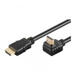 TV, Audio-Video si Foto - Accesorii TV si audio - Cabluri si adaptoare audio - Cablu HDMI 90 grade 3m v2.0 3D Ethernet High Speed WELL - Infinity.ro