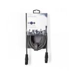 TV, Audio-Video si Foto - Accesorii TV si audio - Cabluri si adaptoare audio - Cablu digital XLR 3 Pini tata - XLR 3 Pini mama 5m gri Nedis - Infinity.ro