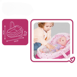 Jucarii, Copii si Bebe - Jucarii si jocuri - Papusi si accesorii - Papusi - Papusa Interactiva 30cm, 12 sunete, 12 accesorii, cos de mana, olita, accesorii hranire - Infinity.ro