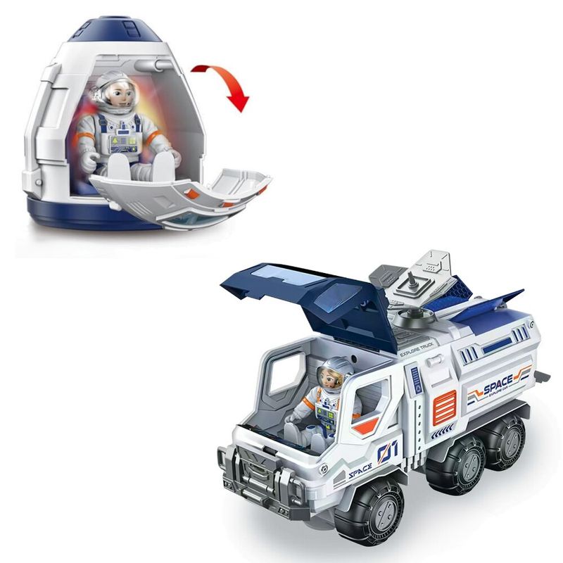 Jucarii, Copii si Bebe - Jucarii si jocuri - Jucarii & jocuri educative - Jucarii interactive - Jucarie interactiva cu cosmonauti, statie spatiala, naveta spatiala, vehicul spatial si accesorii - Infinity.ro