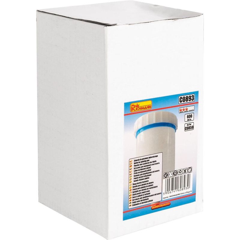 Casa si Gradina - Constructii - Vopsea si tencuieli - Pistoale si sisteme de vopsit si tencuit - Vas plastic rezerva pentru pistol vopsit C0859, 0.6 L, Richmann - Infinity.ro