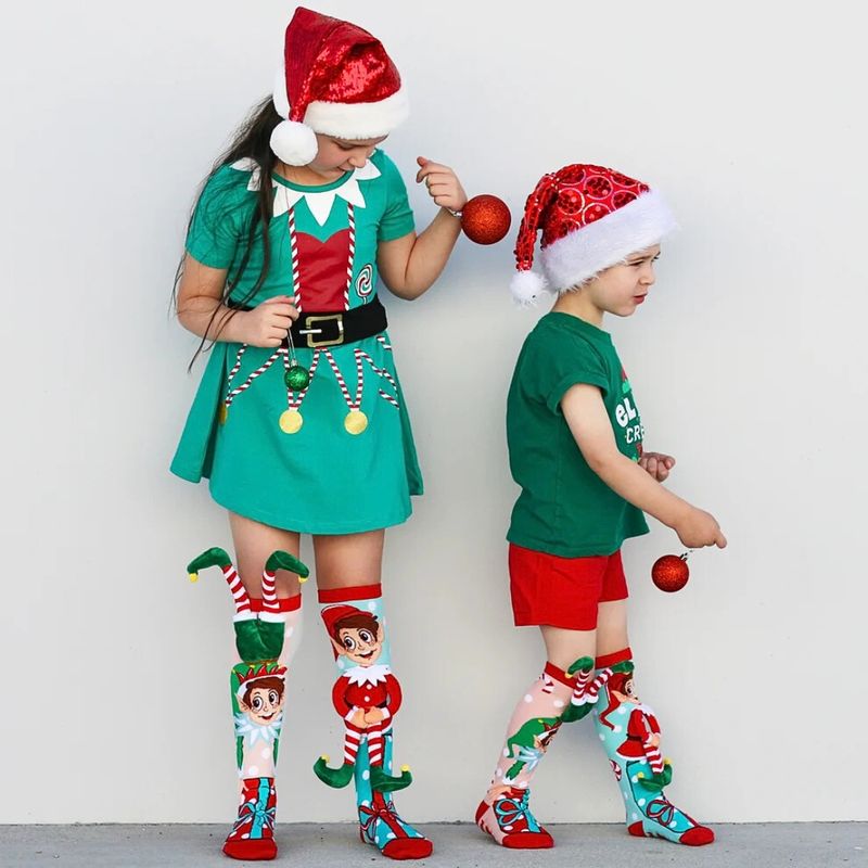Fashion, accesorii si bijuterii - Copii - Lenjerie si pijamale copii - Sosete si dresuri copii - Sosete lungi colorate Madmia unisex fantasy Elf 6-99 ani - Infinity.ro