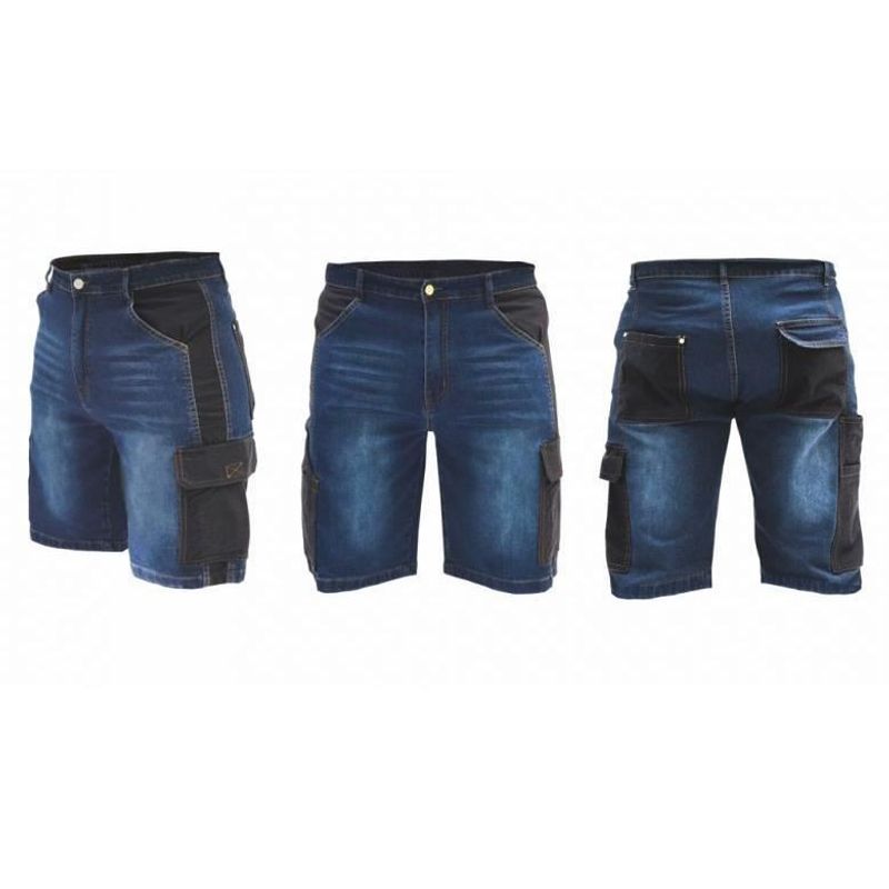 Casa si Gradina - Constructii - Echipamente de lucru - Imbracaminte protectia muncii - Pantaloni scurti de lucru tip blugi, slim fit, model Denim, Dedra, marimea LD/54 - Infinity.ro