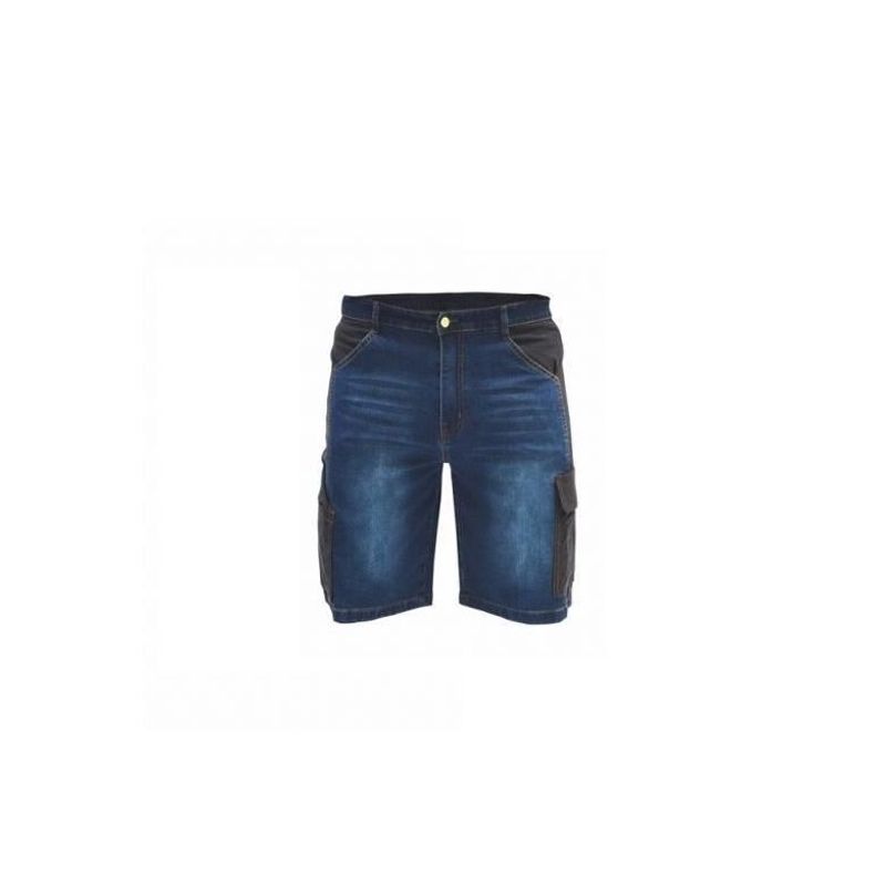 Casa si Gradina - Constructii - Echipamente de lucru - Imbracaminte protectia muncii - Pantaloni scurti de lucru tip blugi, slim fit, model Denim, Dedra, marimea LD/54 - Infinity.ro