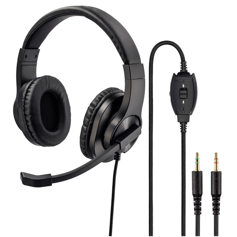 PC, gaming si accesorii - Periferice PC - Casti PC - Casti PC Hama HS-P300 Office Headset, Stereo, 2x3.5mm jack, Negru - Infinity.ro