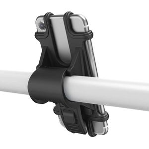 Suport pentru bicicleta Hama universal, 6-8 cm, silicon, Negru