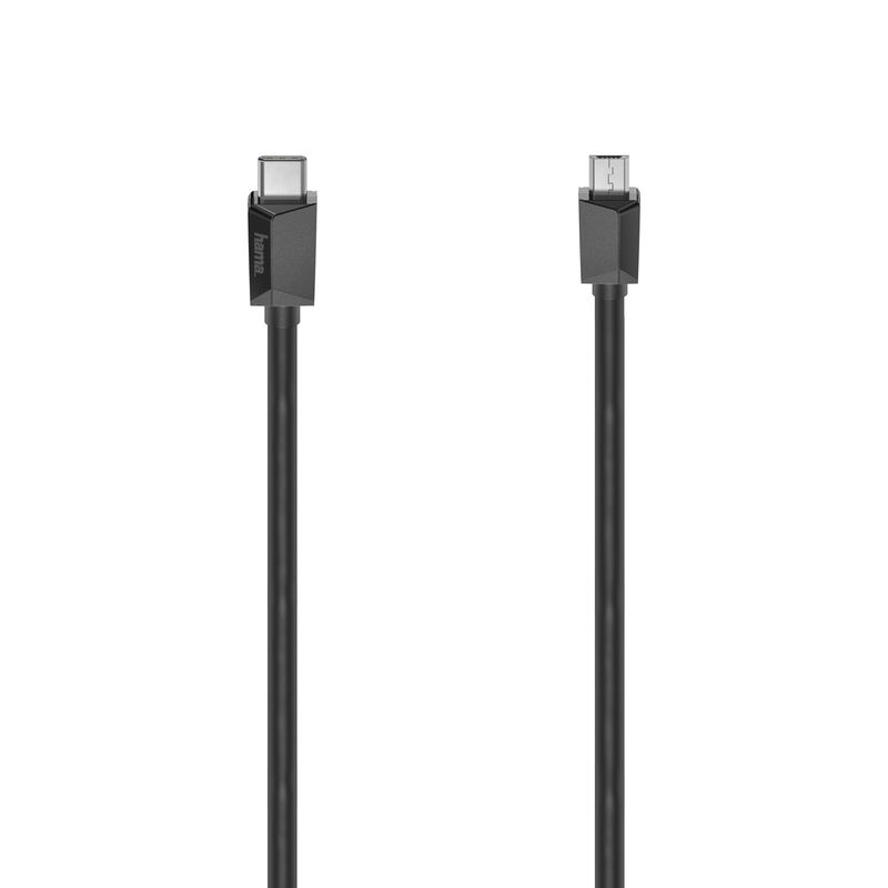 PC, gaming si accesorii/Desktop PC & monitoare/Accesorii monitoare - Cablu USB-C Hama USB-C - micro-USB, USB 2.0, 480 Mbit / s, 0,75 m - Infinity.ro